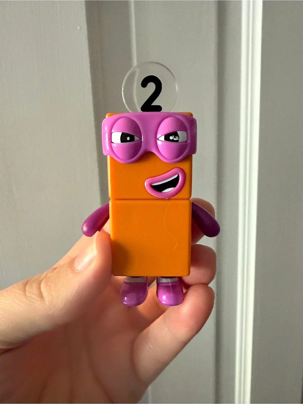 hand2mind Numberblocks Friends Two Action Figure learning toy Orange & Pink